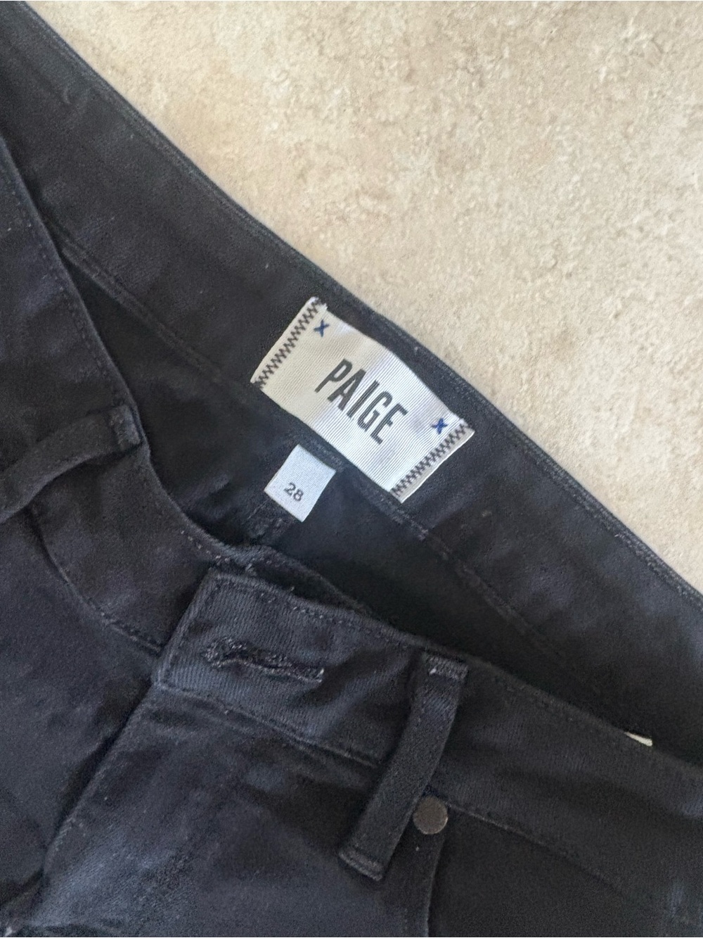 PAIGE Black High-Rise Verdugo Skinny Jeans